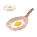 DANNEEFORSU7 Mini One Egg Frying Pan, 12cm/4.7inch Non-Stick Mini Egg Frying Pan, Mini Round Frying Pan Pot, Omelet Pan Multipurpose Skillet, Portable Camping Cooking Omelet Pan for Gas Stove Cooker