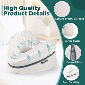 Dioxide Memory Foam Side Sleeper Pillow – Ergonomic Support