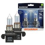 SYLVANIA H13 SilverStar High Performance Halogen Headlight Bulb, (Contains 2 Bulbs)