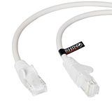 rhinocables CAT5e High-Speed Ethernet Patch Network Cable for LAN — Snagless Cable with RJ45 Connector Lead — Ideal for Internet, Router, Modem, Smart TV, PC & Laptop (10m, White, Pack of 1)