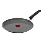 Tefal Crepe Pan 28 cm, Crepe Pan Induction, Ceramic Coated, Eco-Designed, Recycled, Healthy Cooking, Thermo-Signal, Made in France, Renew C4253913, Grey