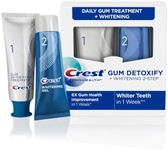 Crest Pro-Health Gum Detoxify Whitening 2 Step Fluoride Toothpaste for Anticavity Whitening Gel 4.0 and 2.3 oz