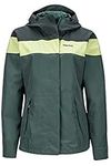 Marmot Roam Women's Lightweight Waterproof Hooded Rain Jacket, Urban Army/Dark Zinc, X-Small