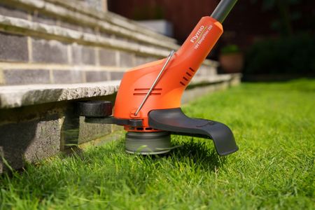 Flymo 18V Cordless Grass Trimmer – SimpliTrim 250, Lightweight Lawn Edger, Orange
