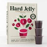 Jelly Shots | Natural Cherry Flavour (12 x 30g(e) pots) | 15% ABV, veggie-friendly | Perfect for Gifts, Parties and Celebrations