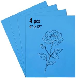 Falling in Art Soft Linoleum Carving Block, 9 Inches by 12 Inches, Blue, 4-Pack