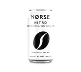 Norse Brew Nitro Cold Brew Coffee, Black Coffee, Single Origin, Brewed in Canada, 355ml can x 12-Pack