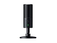 Razer Seiren Emote Streaming Microphone: 8-bit Emoticon LED Display, Stream Reactive Emoticons, Hypercardioid Condenser Mic, Built-in Shock Mount, Height & Angle Adjustable Stand, Classic Black