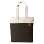 DailyObjects Ivory - Clove All Time Canvas Tote Bag, Spacious, Stylish, Sturdy, Zippered Compartment, Fits Laptops Of Up To 13 Inches - Unisex-Adult