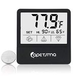 Aquarium Thermometer, Digital Fish Tank Thermometer with Large LCD Display Touch Screen, Stick-on Tank Temperature Sensor Ensures Accurate Reading for Aquarium Terrarium Amphibians & Reptiles