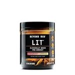 BEYOND RAW LIT | Clinically Dosed Pre-Workout Powder | Contains Caffeine, L-Citrulline, Beta-Alanine, and Nitric Oxide | Strawberry Lemonade | 30 Servings