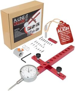 A-Line It Deluxe Kit with Dial Indicator and More For Aligning and Calibrating Work Shop Machinery Like Table Saws, Band Saws and Drill Presses