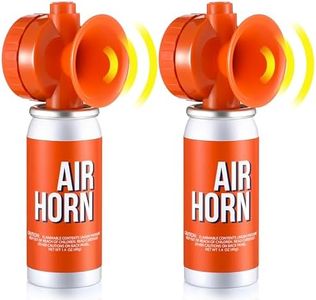 ElectricWise 2 Pack Air Horn 1.4oz, 122dB Loud Air Horns for Safety, Heard Up to 1/2 Mile Away, Small Boat Marine Horn Can, Meet US Coast Guard, Emergency Use for Marine Boating