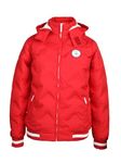 LURE JUNIOR Boys Solid Winter Wear Hooded Puffer Jacket For Kids BloodRed 16 Years