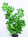 Aquarium plant (Silk) Glossy Greens Fish Tank Decoration (40cm Tall)