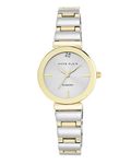 Anne Klein Women's AK/2435SVTT Diamond-Accented Two-Tone Bracelet Watch, Two Tone, Quartz Movement