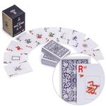 Yellow Mountain Imports American Mah Jongg (Mahjong) Playing Cards, Indigo - 178 Card Set