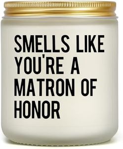 Bridesmaid Proposal Gifts, Matron of Honor Maid of Honor Gifts for Wedding Day Will You Be My Bridesmaid Candle Bachelorette Party Engagement Bridal Shower Gifts for Friends Sisters Besties