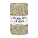 〠NS HEMP 】Sustainable Hemp Twine Spool for Jewelry Making Bracelets Necklaces Arts Crafts Gift Decoration and More - 1mm 130m (026 RAW)