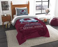 The Northwest Company NHL Colorado Avalanche Comforter and Sham Set, Twin, Draft