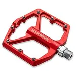 ROCKBROS Mountain Bike Pedals MTB Pedals 9/16-Inch Sealed Bearing Lightweight Aluminum Alloy Bicycle Platform Flat Pedals for Road Mountain BMX MTB Bike