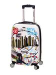 Rockland Luggage Polycarbonate Carry On, Newyork, 20-Inch