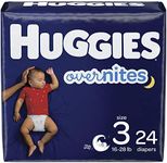 Nighttime Baby Diapers Size 3, 24 C