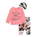 ARIEL Cotton Clothing Sets for Boys & Girls - Unisex Clothing Sets Full Sleeve T-Shirt & Pant -Size(12-18 Months) -Style(Pink-Cap)