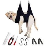 Guzekier Dog Grooming Hammock Harness for XX-Larger Dog, Dog Sling Hanging Holder for Grooming, Dog Nail Clipper/Trimmer, Nail File, Dog Grooming kit Supplies…