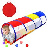 Kids Play Tunnel for Toddlers 1-3, TIKTENT Pop Up Baby Tunnel Crawling Toys with 2 Mesh Sides for Infant Children or Dog, 6 Foot Indoor Outdoor Toddler Toys for 1 2 3 Year Old Girl Boy Birthday Gift