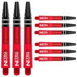 RED DRAGON Nitrotech Medium Stems - Red - 3 sets per pack (9 Stems in total)