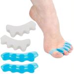 Gel Toe Separator, MH MOIHSING Toe Spacers Rubber Toe Stretchers Used for Sports Activities, Yoga Practice & Running for Men and Women Bunion Pain Relief Toe Straightener Achilles Stretcher (2 pair)