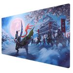 KINPLE Large Gaming Mouse Pad, Extended Soft Keyboard Mat Desk Pad Mousepad for PC Laptop Study Computer Gamer (Ca 9040 j-019)