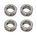 AZSSMUK 1" Shaft Collar Axle Collar Clamp Stainless Steel Metal Set Screw,4-Piece