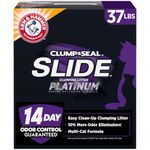 Arm & Hammer Platinum SLIDE Easy Clean, Clumping Litter, Multi-Cat, 37 lbs