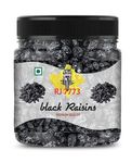 RJ 7773 Premium Afghani Seedless Black Raisins | Kali Kishmish | Munakka Dry Fruits | Delicious & Healthy Snack (500 grams)