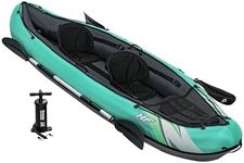 Bestway Hydro Force 2 Person Inflatable Kayak | Ventura Kayak Set with Hand Pump, Paddles and Storage Bag, Turquoise, 86 x 333 x 113 cm