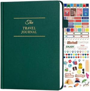 Travel Essentials: Journal for Women & Men - Vacation Budget Planner Notebook for 6 Trips Organizer- Travel Scrapbook to Record Memories and Adventures - Gifts for Travelers, Green