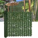 DOPGIB Artificial Ivy Privacy Fence Screen,140"x 60" (58.5 SQFT) UV-Anti Faux Hedge Fence and Fake Ivy Vine Leaf Wall Panels for Indoor&Outdoor Green Backdrop, Garden Greenery Decor