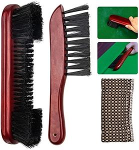 Adhafera Pool Table Brush for Felt, Billiard Table Brush Set Made of Solid Wood, Pool Table Accessories for Pool Table Cleaning