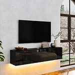 HOMMPA Floating TV Stand with Led L