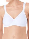 Triumph Womens Modern Soft+cotton N Wireless Bra, White, 44DD UK