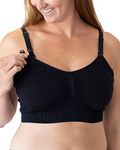 Kindred Bravely Sublime Hands Free Pumping Bra | Patented All-in-One Pumping & Nursing Bra with EasyClip (Black, X-Large)