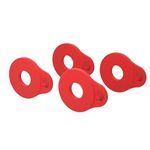 D'Addario Flex Lock Strap Blocks - Locks Straps In Place - Protect Your Instrument with No Modifications or Hardware - Easy to Attach - Set of 4 Blocks - Red
