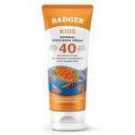 Badger Mineral Sunscreen for Kids | SPF 30 Zinc Sun Cream | Organic & Gluten Free | Protects from UV Rays (87ml)