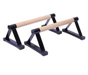 Push Up Bars, Parallettes, Wood Parallettes Set Stretch Stand Handstand Fitness, Calisthenics Equipment, for Enhanced Push Ups, Men Women