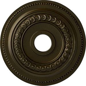 Ekena Millwork CM18OL1GGS Oldham Ceiling Medallion, Green Gold