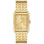 FOSSIL Carraway Watch for Men, Quartz Movement with Leather or Stainless Steel Strap,Gold Tone,30 mm