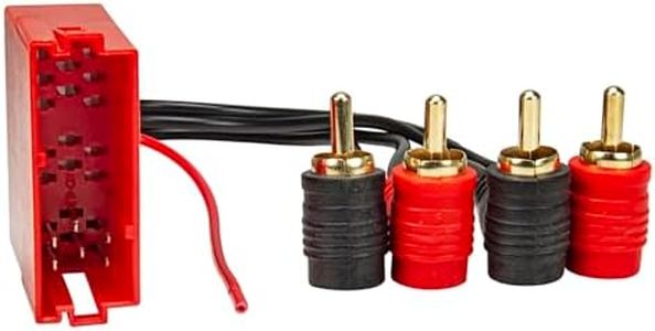 tomzz Audio 7003-006 Adaptateur Radio pour système Actif, Compatible avec Audi Mini-ISO mâle 20 pôles vers RCA 4 canaux avec télécommande RCA mâle