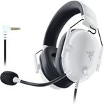 Razer BlackShark V2 X - Multi-Platform Wired Esports Headset (Triforce 50 mm Drivers, Advanced Passive Noise Cancellation, 7.1 Surround Sound, Hyperclear Cardioid Mic) White